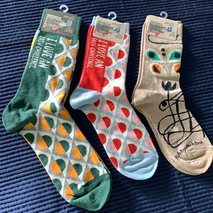 Blue q socks-set of 3